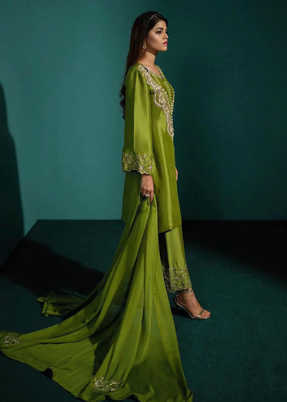 Inara | Festive Wear Silk Embroidered Suit