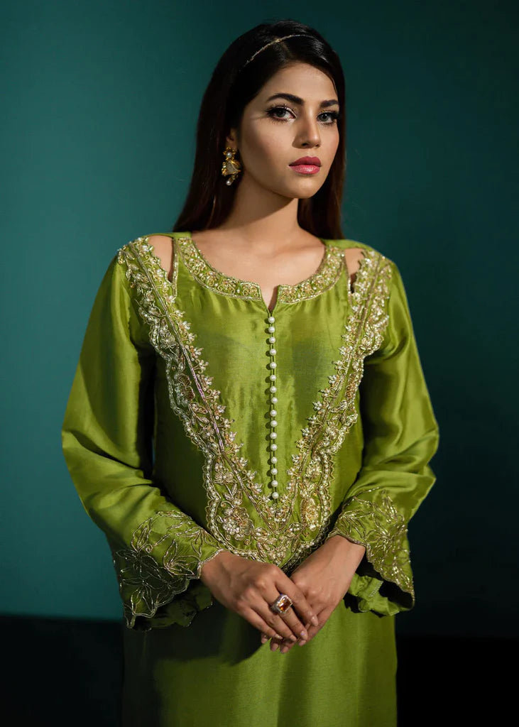 Inara | Festive Wear Silk Embroidered Suit