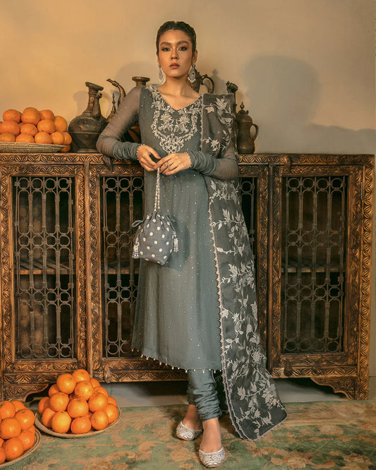 Faiza Saqlain | Embellished Mulkesh Churidar Dress