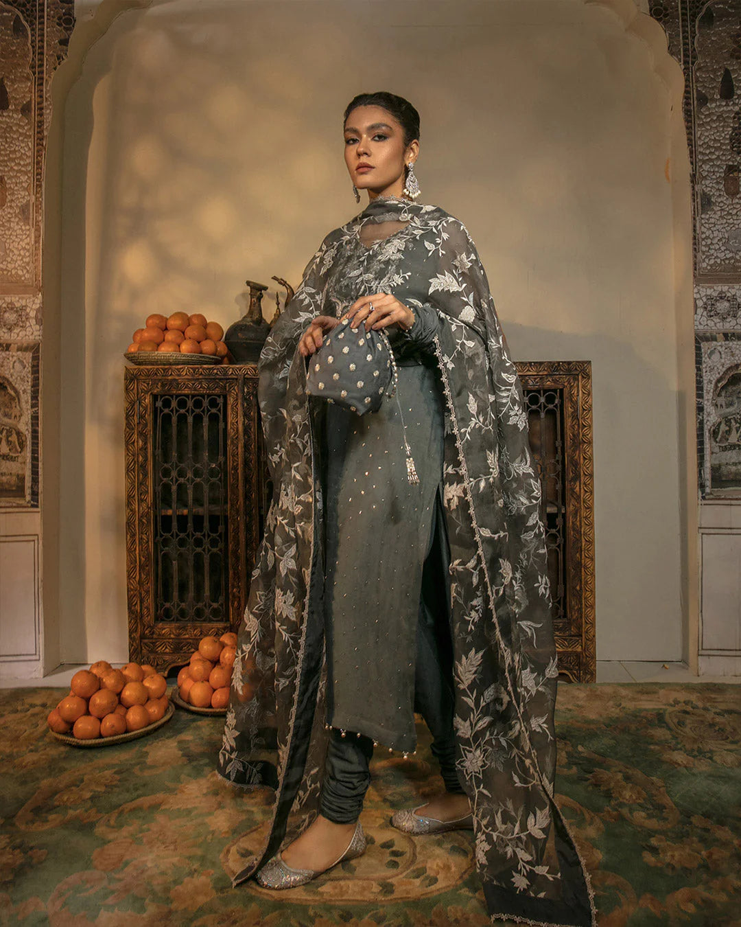 Faiza Saqlain | Embellished Mulkesh Churidar Dress