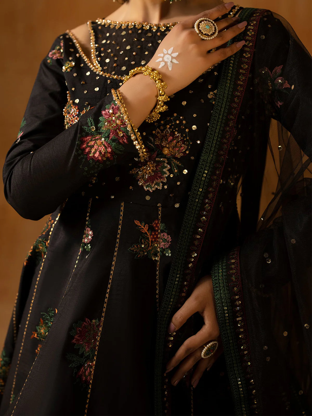 Tara | Festive Wear Silk Pishwas Dress