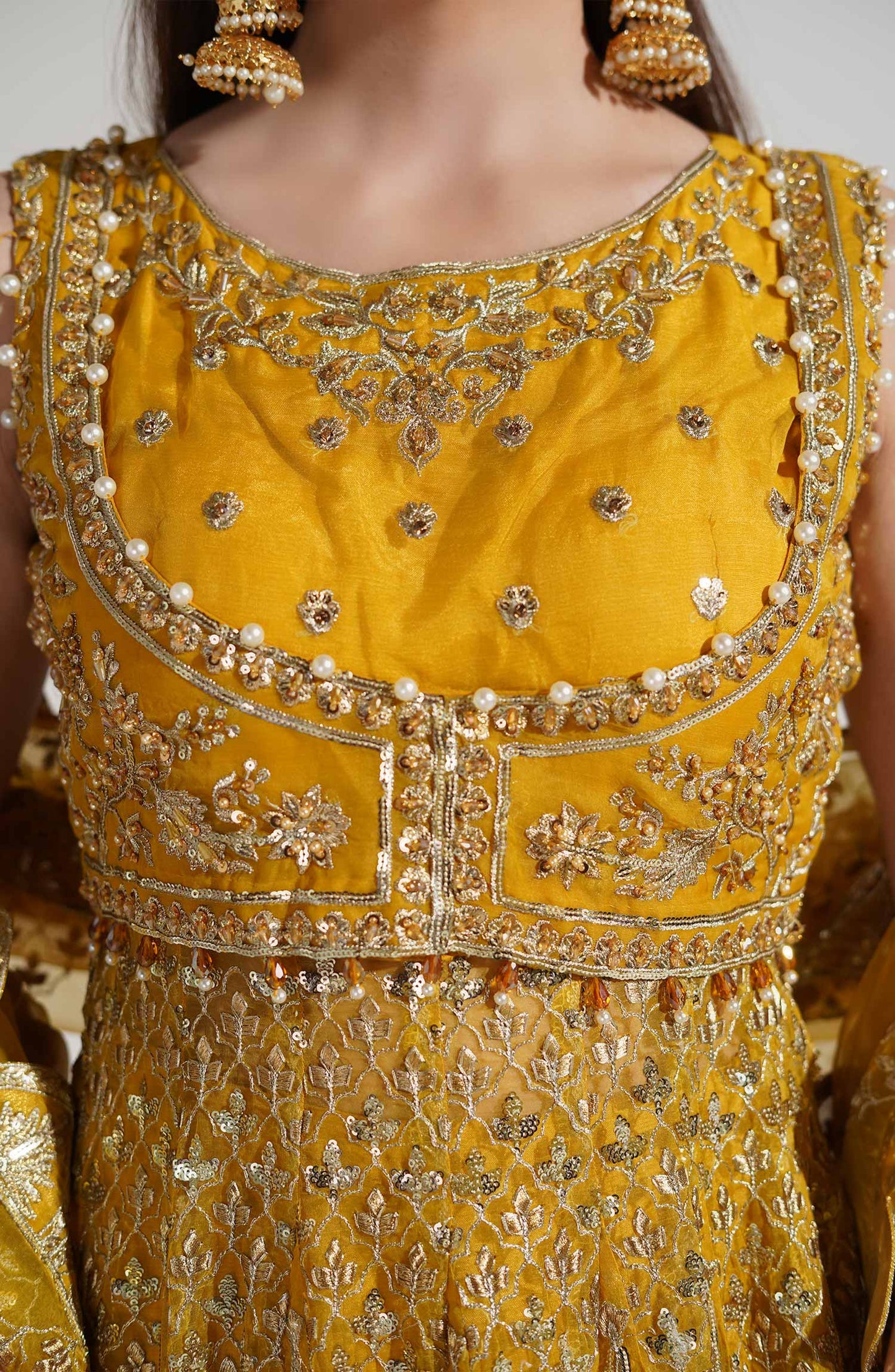 Mina | Embroidered Wedding Wear Maxi