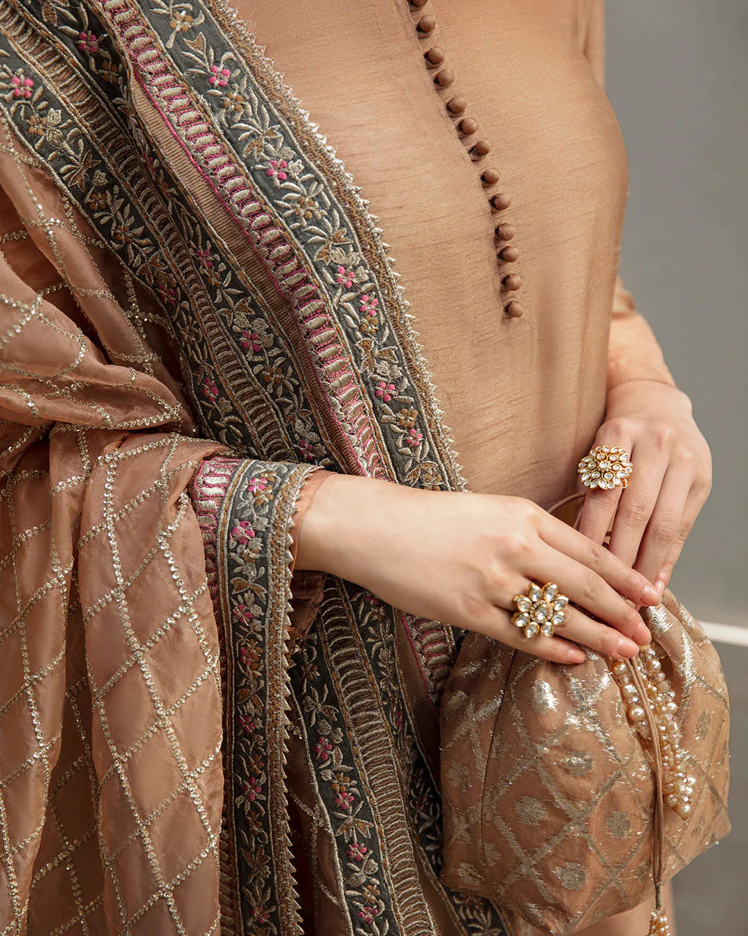 Faiza Saqlain | Embroidered Raw Silk Festive Wear