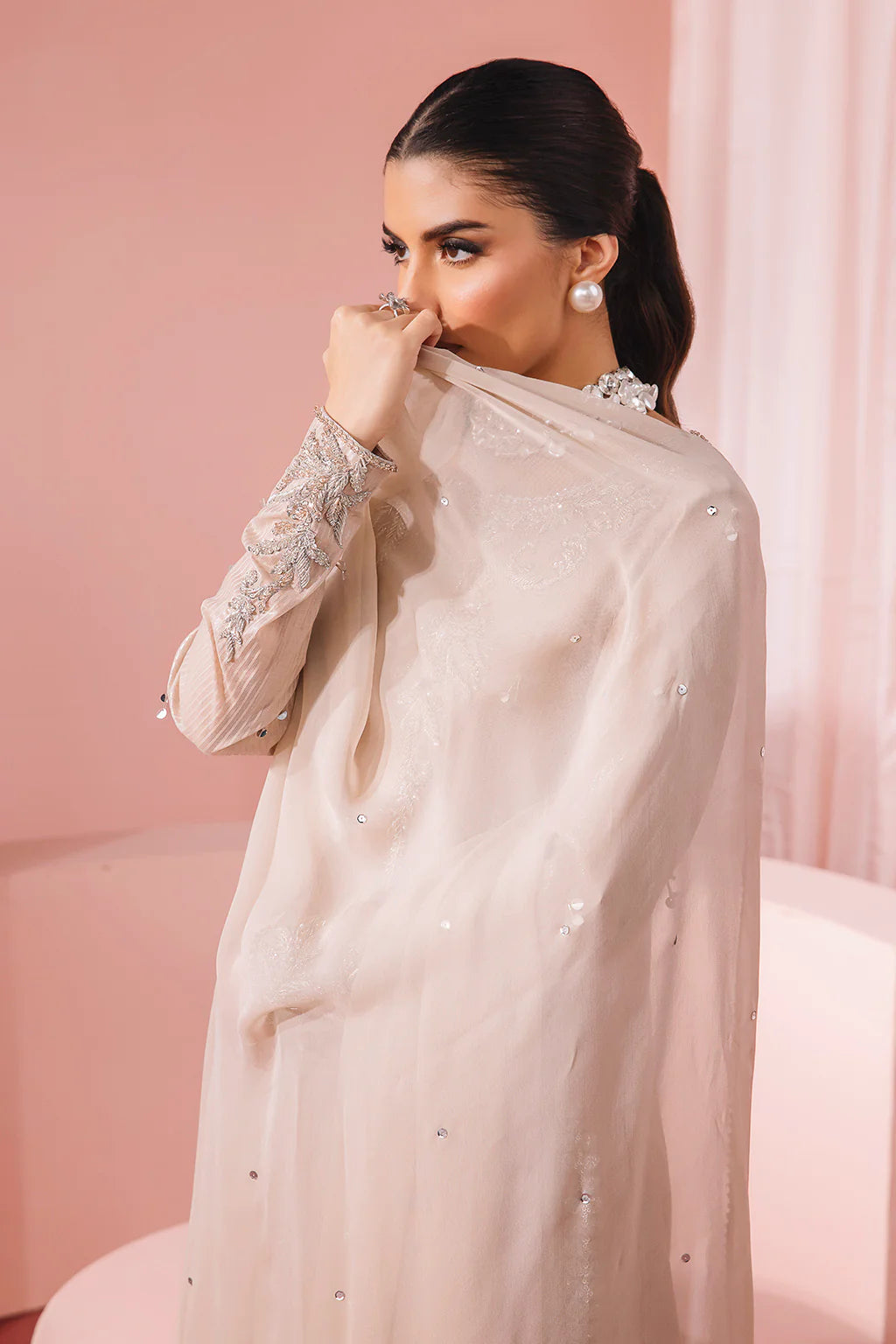 Amara | Festive Embellished Silk Suit