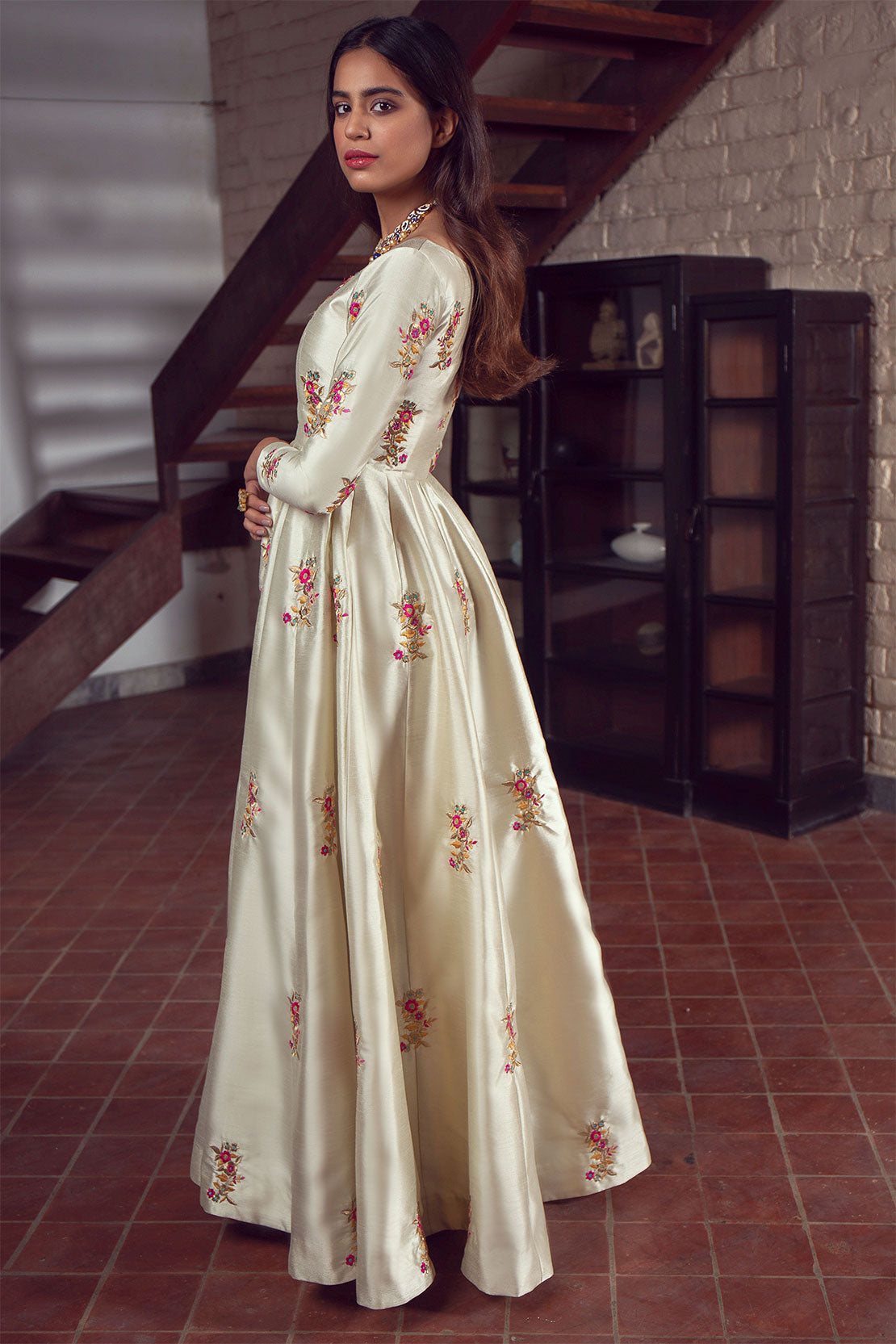 Naveena | Festive Wear Anarkali Dress