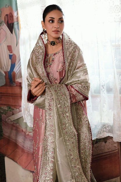 Mushq | Pink Festive Embellished Silk Suit