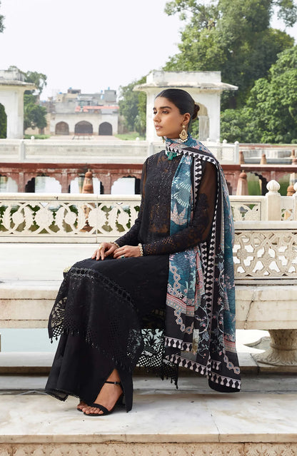 Farah | Chiffon Embroidered Suit