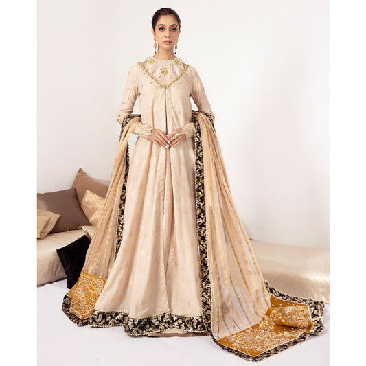 RUHI | Silk Embellished Kalidaar Gown Lehenga