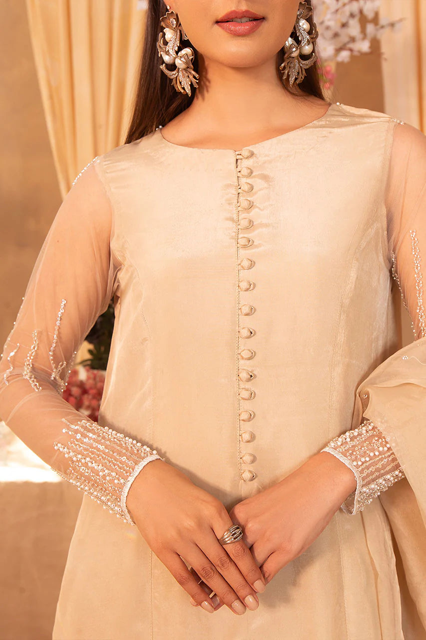 Zahara | Silk Embellished Suit