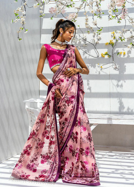 Cherry Blossom | Festive Wear Embellished Floral Saree